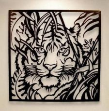 Tiger vface wall art design