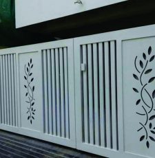 White gate leaf design