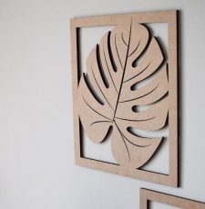 big leaf wall art design