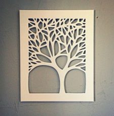 Tree wall art design