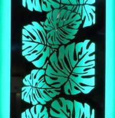 leaf decorative design panel