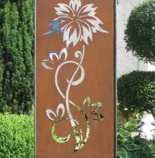 Flower garden decorative panel design