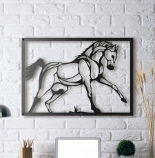 running horse wall art design