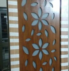 cnc flower jali partition panel