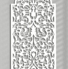 floral metal plae jali design