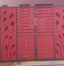 metal plate leaf gate design