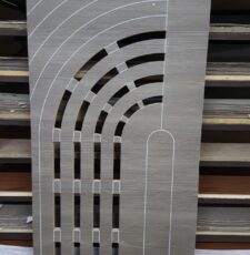 Geographic Door groove with full cut cnc router DXF SVG
