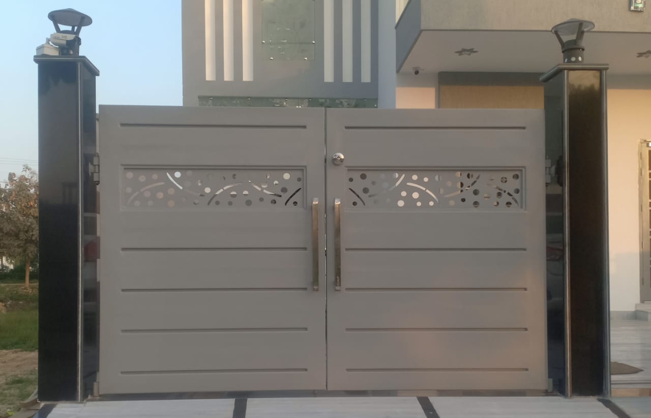Stainless Steel Main Gate Design – Makerbhawan