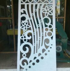 long curl round plate design