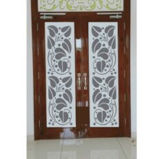peepal leaf door with curl plate dxf/svg design
