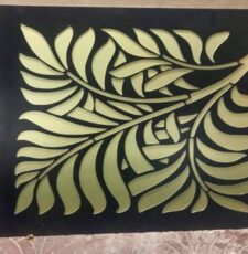 Leaf wall art plate dxf/svg design