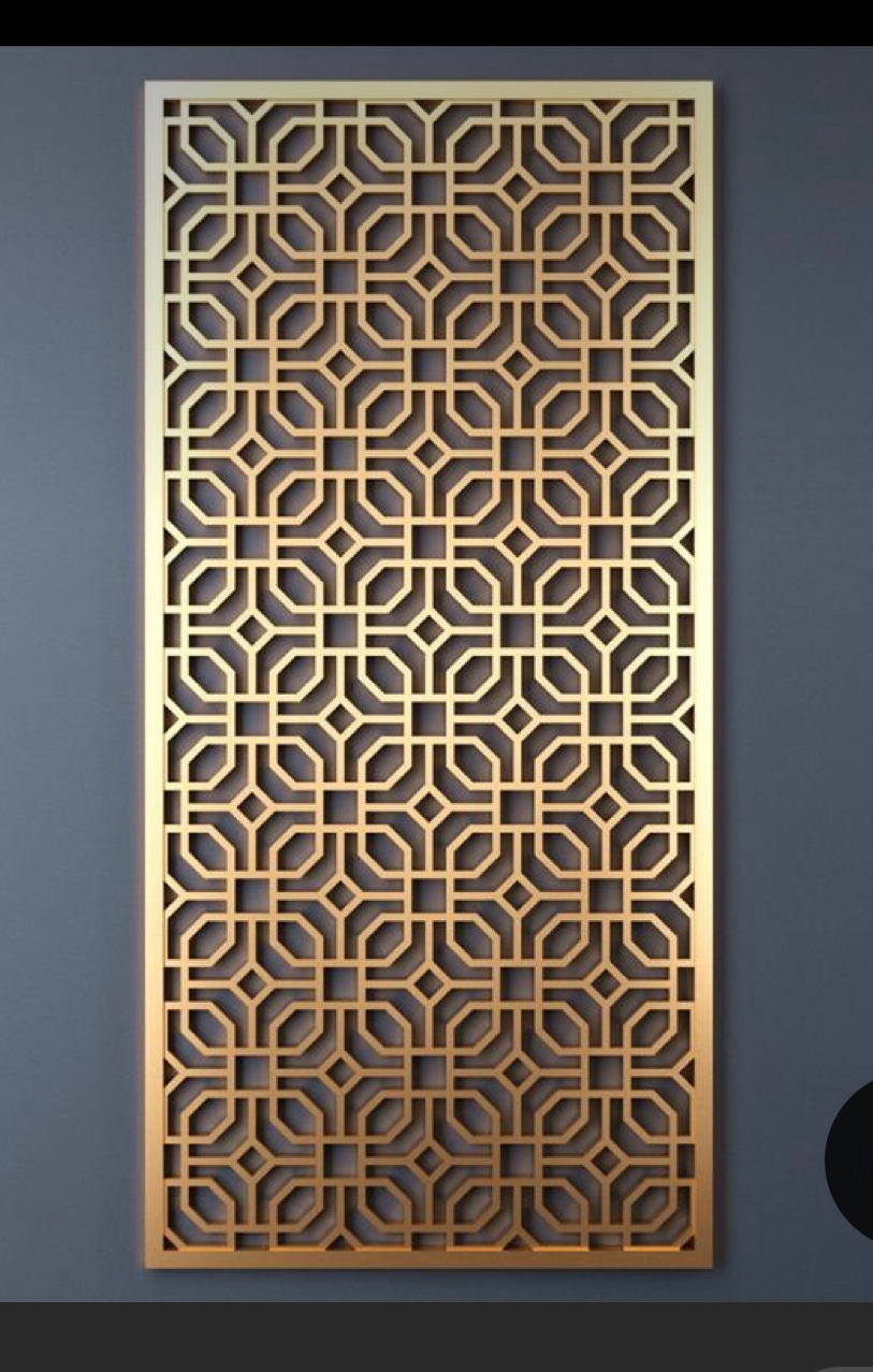 Partition Jali Pattern Laser CNC Design – Makerbhawan