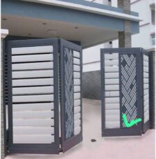 cnc plasma entrance metal plate gate dxf/svg design