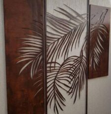 cnc coconut leaf wall art dxf/svg design