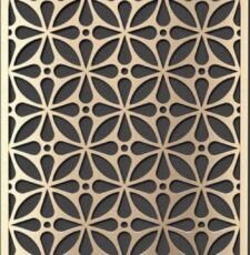 Cnc Two Flower Partition svg/dxf file