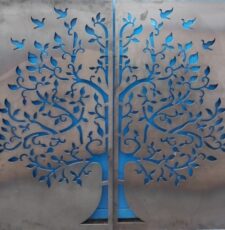 Cnc Birds With Tree Gate svg/dxf file