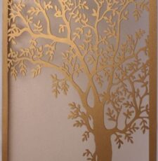 Cnc tree leave wall art dxf file