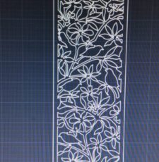 Cnc Flower with Birds Curl svg/dxf file