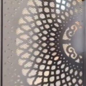 Cnc Half Chakra with Hexagon Jali Design dxf/svg file