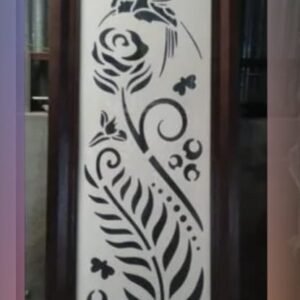 cnc bird with leaf jali svg/dxf file