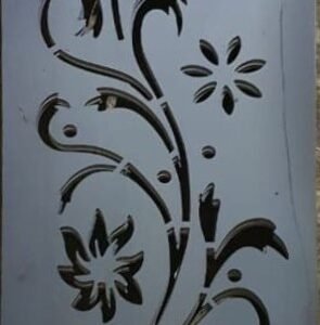 cnc flower with curl jali svg/dxf file