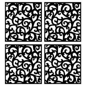 cnc curl jali svg/dxf file