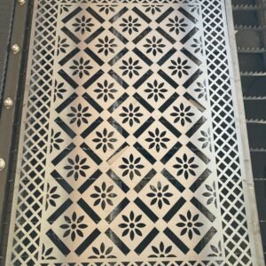 cnc flower with square jali svg/dxf file