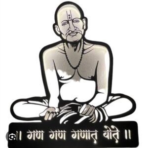 cnc gajanan maharaj svg/dxf file