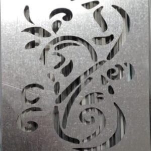 cnc ganpati with curl jali svg/dxf file