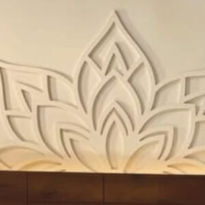 cnc lotus jali svg/dxf file