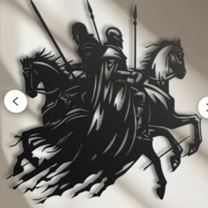 cnc horse coat arms svg/dxf file