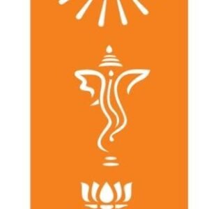 om ganpati with lotus