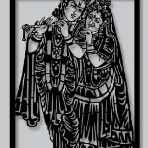 cnc radha krishna svg/dxf file