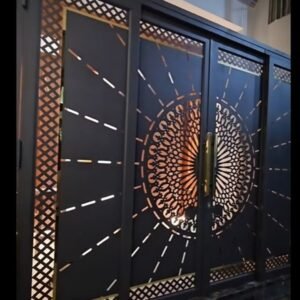 Cnc Half Circle with line main gate Design dxf/svg file