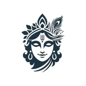 Cnc Shree Krishna Face Design dxf/svg file