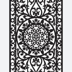 cnc curl round jali svg/dxf file