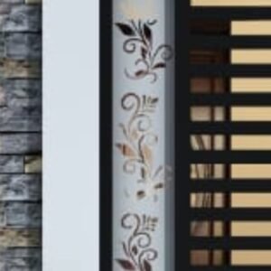 cnc curl with leaf jali svg/dxf file