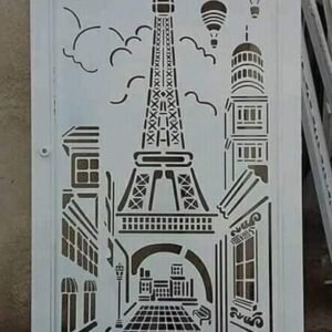 cnc eiffel tower jali svg/dxf file