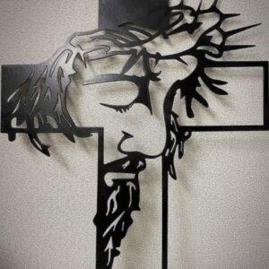 cnc jesus wall art svg/dxf file