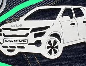 cnc kia car keychain svg/dxf file