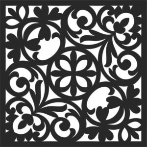 cnc curl jali svg/dxf file