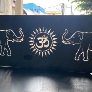 Elephant With Om Vector dxf/svg file