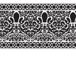 Cnc Grill Curve Jali Design dxf/svg file