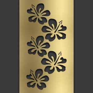 Hibiscus Flower Stencil Design