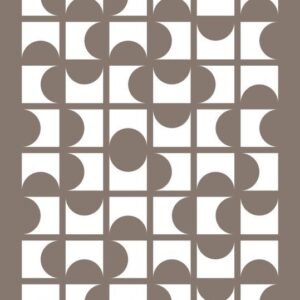 Cnc Half Circle Cut Jali Design dxf/svg file