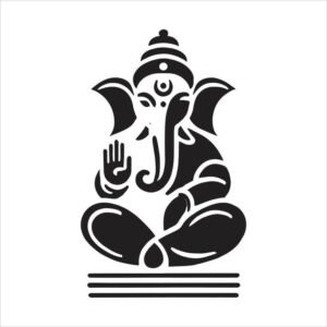 Cnc Lord Ganesha Art dxf/svg file