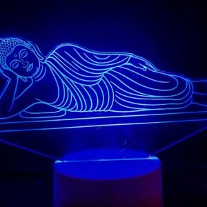 cnc Slipping Buddha Design svg/dxf file