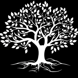 Cnc Tree with leaves and Roots Design dxf/svg file