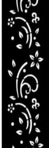 cnc flower with curl jali svg/dxf file