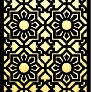 cnc square with circle jali svg/dxf file